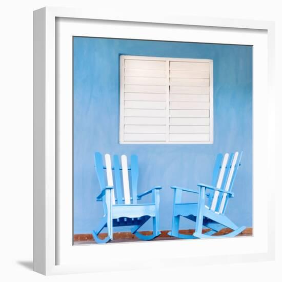 Traditional Rocking Chairs in Vinales, Cuba, Caribbean-Nadia Isakova-Framed Photographic Print