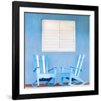 Traditional Rocking Chairs in Vinales, Cuba, Caribbean-Nadia Isakova-Framed Photographic Print