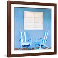 Traditional Rocking Chairs in Vinales, Cuba, Caribbean-Nadia Isakova-Framed Photographic Print