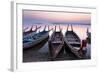 Traditional Rowing Boat Moored on the Edge of Flat Calm Taungthaman Lake at Dawn-Lee Frost-Framed Photographic Print