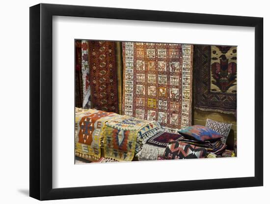 Traditional Rugs for Sale, Grand Bazaar, Istanbul, Turkey, Western Asia-Martin Child-Framed Photographic Print