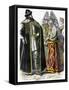 Traditional Russian Costume, C1850-null-Framed Stretched Canvas