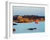 Traditional Sailing Boat in an Ocean, Cotes-D'Armor, Brittany, France-null-Framed Photographic Print