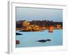 Traditional Sailing Boat in an Ocean, Cotes-D'Armor, Brittany, France-null-Framed Photographic Print