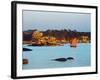 Traditional Sailing Boat in an Ocean, Cotes-D'Armor, Brittany, France-null-Framed Photographic Print