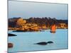 Traditional Sailing Boat in an Ocean, Cotes-D'Armor, Brittany, France-null-Mounted Photographic Print