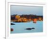 Traditional Sailing Boat in an Ocean, Cotes-D'Armor, Brittany, France-null-Framed Photographic Print