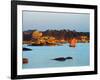 Traditional Sailing Boat in an Ocean, Cotes-D'Armor, Brittany, France-null-Framed Photographic Print