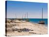 Traditional Sailing Boat in the Banc D'Arguin, UNESCO World Heritage Site, Mauritania, Africa-Michael Runkel-Stretched Canvas