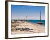 Traditional Sailing Boat in the Banc D'Arguin, UNESCO World Heritage Site, Mauritania, Africa-Michael Runkel-Framed Photographic Print