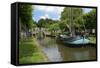 Traditional Sailing Boat, Zuiderzee Open Air Museum, Lake Ijssel-Peter Richardson-Framed Stretched Canvas