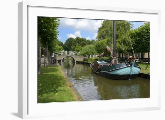 Traditional Sailing Boat, Zuiderzee Open Air Museum, Lake Ijssel-Peter Richardson-Framed Photographic Print