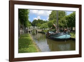 Traditional Sailing Boat, Zuiderzee Open Air Museum, Lake Ijssel-Peter Richardson-Framed Photographic Print