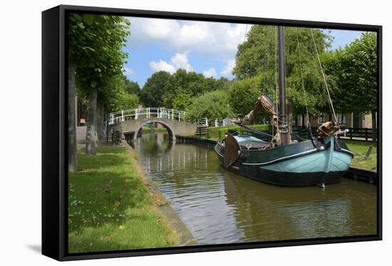 Traditional Sailing Boat, Zuiderzee Open Air Museum, Lake Ijssel-Peter Richardson-Framed Stretched Canvas