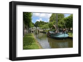 Traditional Sailing Boat, Zuiderzee Open Air Museum, Lake Ijssel-Peter Richardson-Framed Premium Photographic Print