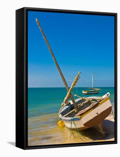 Traditional Sailing Boats in the Banc D'Arguin, Mauritania, Africa-Michael Runkel-Framed Stretched Canvas