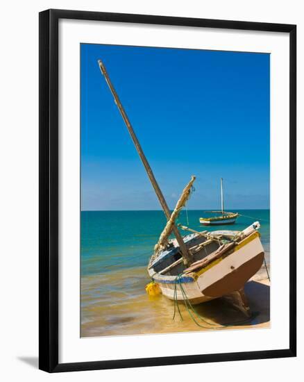 Traditional Sailing Boats in the Banc D'Arguin, Mauritania, Africa-Michael Runkel-Framed Photographic Print