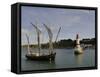 Traditional Sailing Vessel, Port Tudy, Ile De Groix, Brittany, France, Europe-Groenendijk Peter-Framed Stretched Canvas