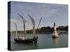 Traditional Sailing Vessel, Port Tudy, Ile De Groix, Brittany, France, Europe-Groenendijk Peter-Stretched Canvas