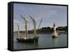 Traditional Sailing Vessel, Port Tudy, Ile De Groix, Brittany, France, Europe-Groenendijk Peter-Framed Stretched Canvas