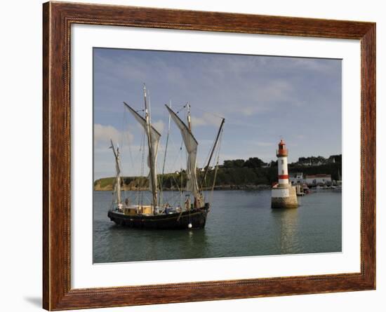 Traditional Sailing Vessel, Port Tudy, Ile De Groix, Brittany, France, Europe-Groenendijk Peter-Framed Photographic Print