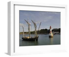 Traditional Sailing Vessel, Port Tudy, Ile De Groix, Brittany, France, Europe-Groenendijk Peter-Framed Photographic Print