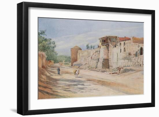 Traditional Site Where St. Paul Was Let Down in a Basket, Damascus-Walter Spencer-Stanhope Tyrwhitt-Framed Giclee Print