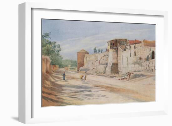 Traditional Site Where St. Paul Was Let Down in a Basket, Damascus-Walter Spencer-Stanhope Tyrwhitt-Framed Giclee Print