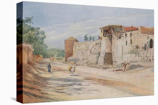 Traditional Site Where St. Paul Was Let Down in a Basket, Damascus-Walter Spencer-Stanhope Tyrwhitt-Stretched Canvas