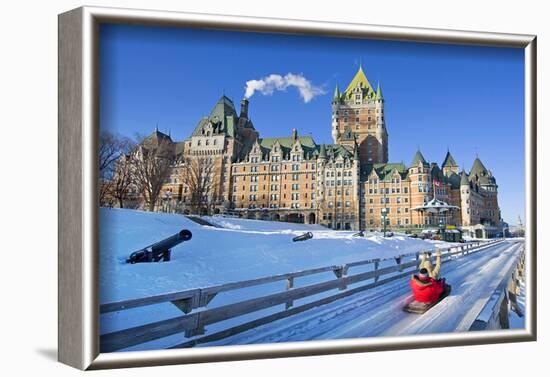 Traditional Slide Ride Quebec-null-Framed Art Print