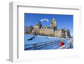 Traditional Slide Ride Quebec-null-Framed Art Print