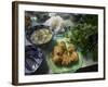 Traditional Spring Rolls Accompanied by Vegetable Soup, Nem Ran, Vietnam-Eitan Simanor-Framed Photographic Print