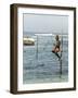 Traditional Stilt Fisherman, Koggala, Near Weligama, South Coast of Sri Lanka, Asia-null-Framed Photographic Print