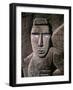 Traditional Stone Carving, Rarotonga, Cook Islands-Neil Farrin-Framed Photographic Print