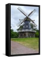 Traditional Swedish Windmill, Malmo, Sweden, Scandinavia, Europe-Charlie Harding-Framed Stretched Canvas