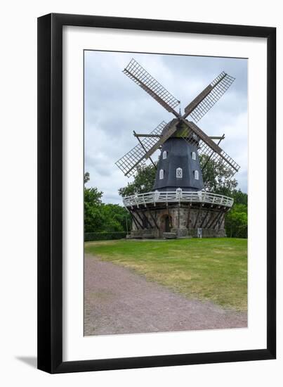 Traditional Swedish Windmill, Malmo, Sweden, Scandinavia, Europe-Charlie Harding-Framed Photographic Print