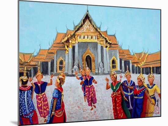 Traditional Thai Dance, 1990-Komi Chen-Mounted Giclee Print