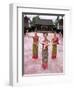 Traditional Thai Dancers, Old Chiang Mai Cultural Centre, Chiang Mai, Thailand, Southeast Asia-Gavin Hellier-Framed Photographic Print