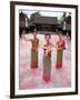 Traditional Thai Dancers, Old Chiang Mai Cultural Centre, Chiang Mai, Thailand, Southeast Asia-Gavin Hellier-Framed Photographic Print