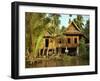 Traditional Thai House on Stilts Above the River in Bangkok, Thailand, Southeast Asia-Sassoon Sybil-Framed Photographic Print