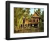 Traditional Thai House on Stilts Above the River in Bangkok, Thailand, Southeast Asia-Sassoon Sybil-Framed Photographic Print