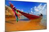 Traditional Thai Longtail Boat on the Beach-vitalytitov-Mounted Photographic Print