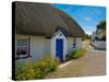 Traditional Thatched Cottage, Kilmore Quay, County Wexford, Ireland-null-Stretched Canvas