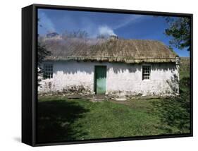 Traditional Thatched Cottage Near Glencolumbkille, County Donegal, Ulster, Eire-Gavin Hellier-Framed Stretched Canvas