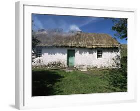 Traditional Thatched Cottage Near Glencolumbkille, County Donegal, Ulster, Eire-Gavin Hellier-Framed Photographic Print