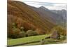 Traditional Thatched Hut, Brana De Fuexu, Valle Del Lago, Somiedo Np. Asturias, Spain-Juan Manuel Borrero-Mounted Photographic Print