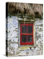 Traditional Thatched Roof Cottage, Inisheer, Aran Islands, Co, Galway, Ireland-Doug Pearson-Stretched Canvas