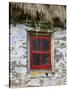 Traditional Thatched Roof Cottage, Inisheer, Aran Islands, Co, Galway, Ireland-Doug Pearson-Stretched Canvas