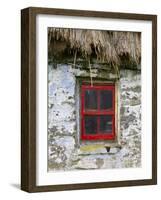 Traditional Thatched Roof Cottage, Inisheer, Aran Islands, Co, Galway, Ireland-Doug Pearson-Framed Photographic Print