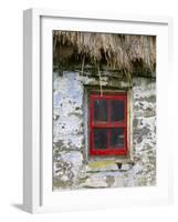 Traditional Thatched Roof Cottage, Inisheer, Aran Islands, Co, Galway, Ireland-Doug Pearson-Framed Photographic Print